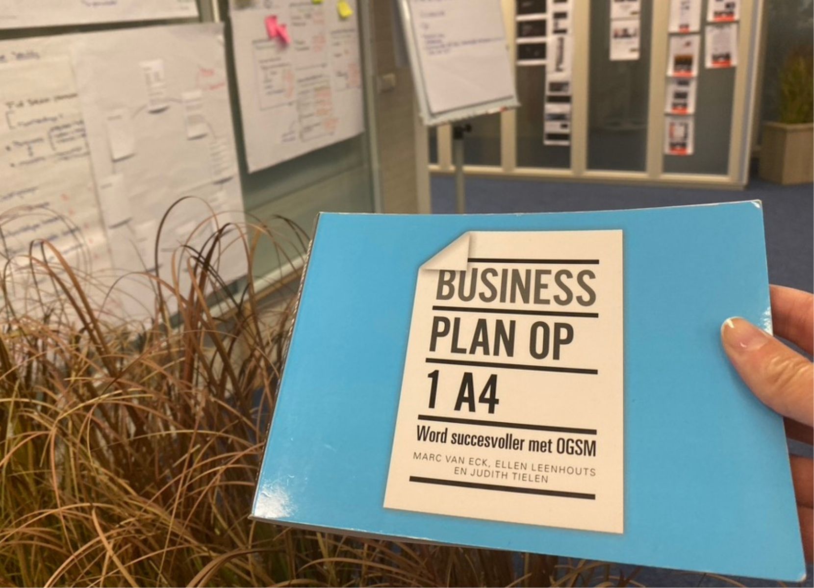 Het boek Business plan op 1 A4